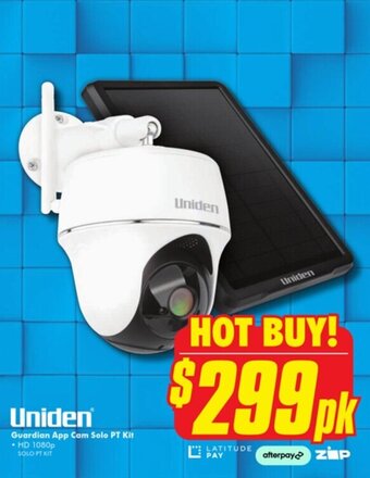 The Good Guys Uniden Guardian App Cam Solo PT Kit offer