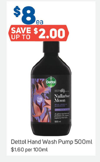 Foodland Dettol Hand Wash Pump 500ml offer