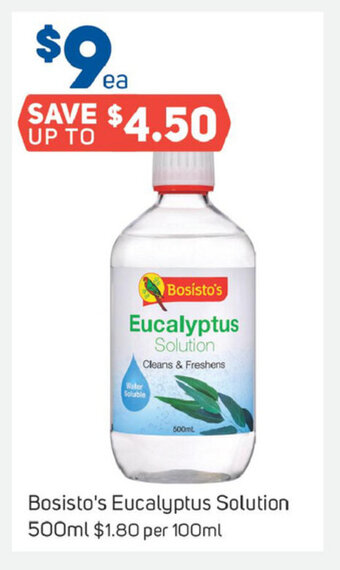 Foodland Bosisto's Eucalyptus Solution 500ml offer
