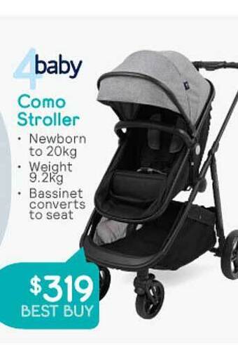 Baby Bunting 4baby como stroller offer