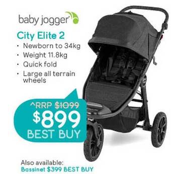 Baby Bunting Baby jogger city elite 2 offer
