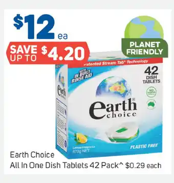 Foodland Earth Choice All in One Dish Tablets 42 Pack offer