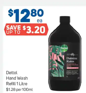 Foodland Dettol Hand Wash Refill 1 Litre offer