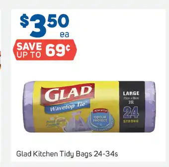 Foodland Glad Kitchen Tidy Bags 24-34s offer