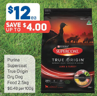 Foodland Purina Supercoat True Origin Dry Dog Food 2.5kg offer