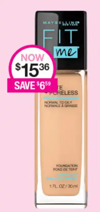 Priceline Maybelline New York Foundation Fond De Tent offer