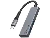 Officeworks Bonelk USB-C to USB 3.0 2-Port Hub Grey offer