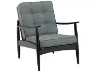 LivingStyles Ripon Fabric & Oak Timber Lounge Armchair offer