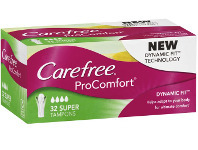 ePharmacy Carefree ProComfort Tampons Super 32 Pack offer