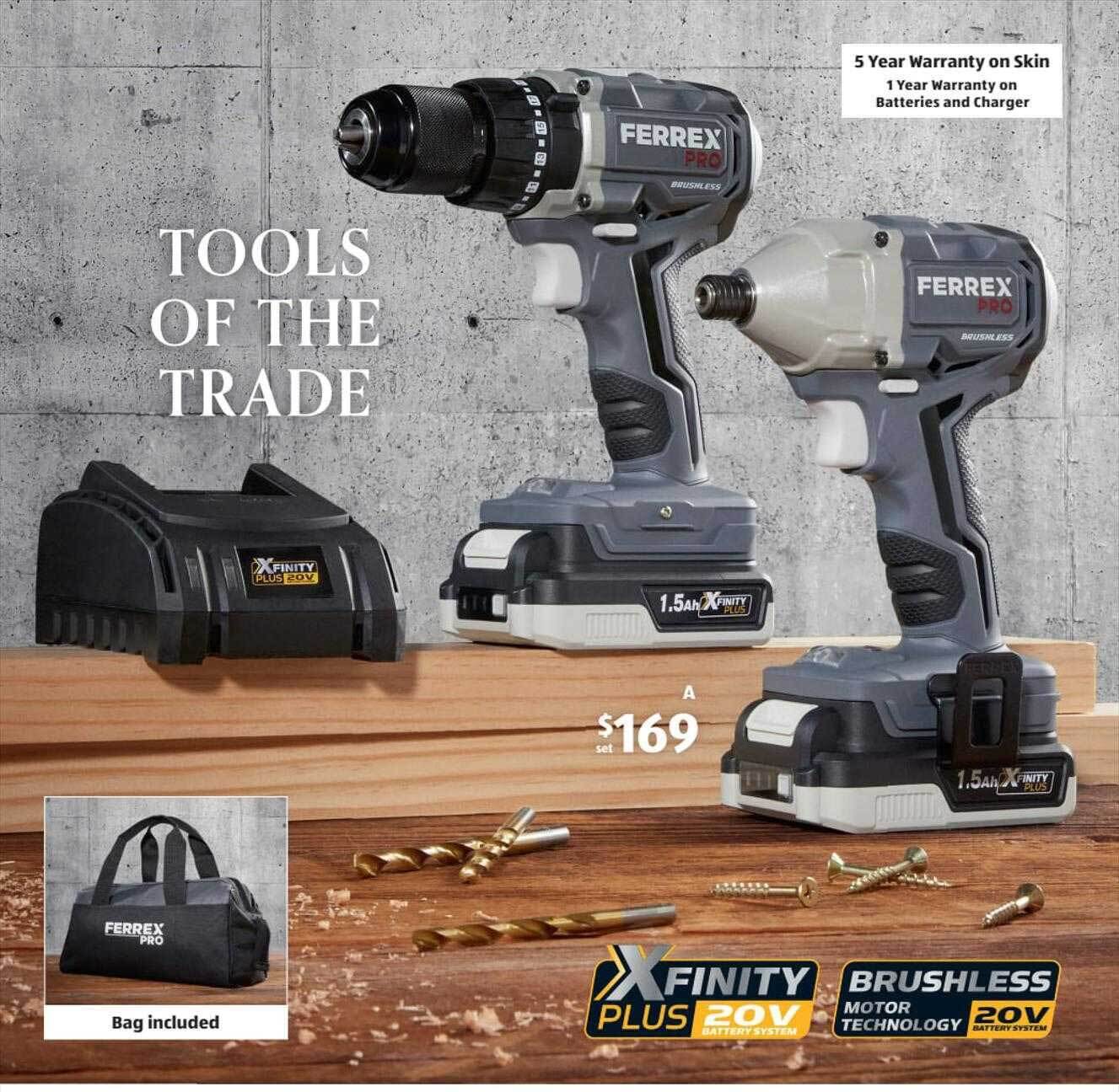 Ferrex tools of the trade offer at ALDI
