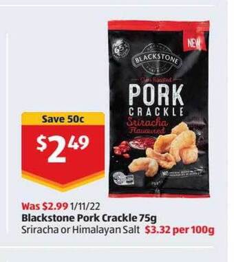ALDI Blackstone pork crackle offer
