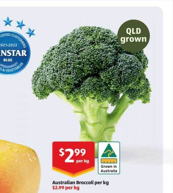 Australian broccoli offer at ALDI