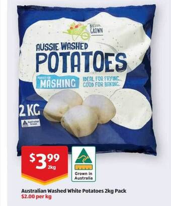 ALDI Australian washed white potatoes offer