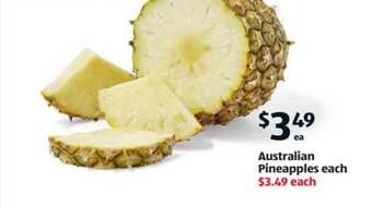 Australian pineapples each