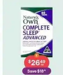 Discount Drug Stores Nature's own complete sleep advanced offer