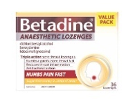 Chemist Warehouse Betadine Anaesthetic Lozenges 36 Pack offer