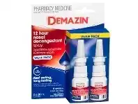 Chemist Warehouse Demazin 12 Hour Nasal Decongestant Spray 2 x 20ml offer