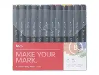Officeworks Born Twin-Tip Artist Markers 12 Pack Assorted offer