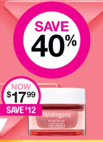 Priceline Neutrogena Bright Boost Gel Cream offer