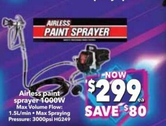 Airless Paint Sprayer 1000w