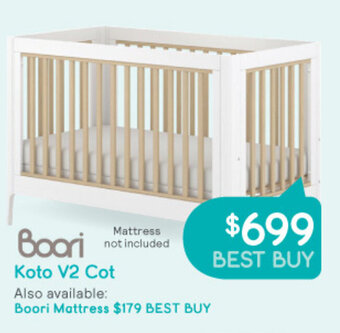 Baby Bunting Boori Koto V2 Cot offer