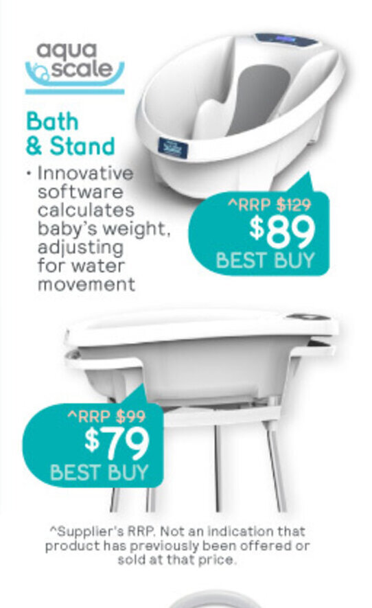 Aqua Scale Bath & Scale offer at Baby Bunting