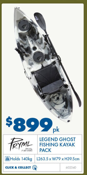 BCF Pryml Legend Ghost Fishing Kayak offer