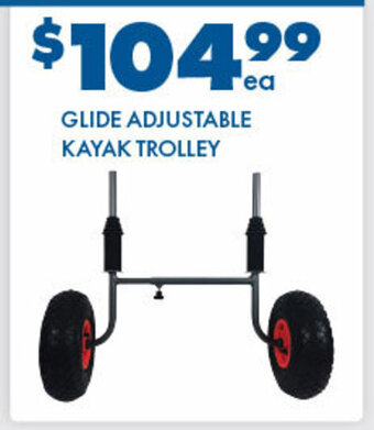 BCF Glide Adjustable Kayak Trolley offer