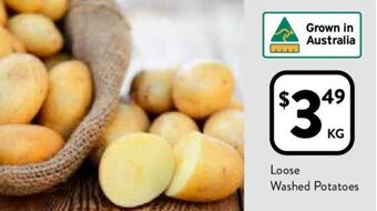 Foodworks Loose Washed Potatoes offer