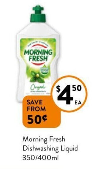 Foodworks Morning Fresh Dishwashing Liquid offer