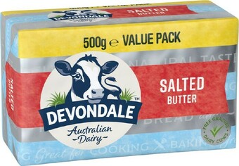 IGA Devondale Salted or Unsalted Butter Value Pack 500g offer