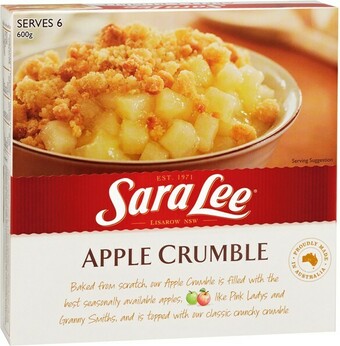 IGA Sara Lee Apple Crumble 600g offer