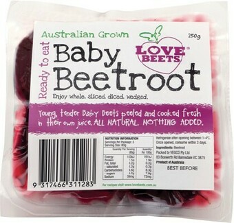 IGA Love Beets Baby Beetroot 250g Pack offer