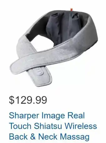 Sharper Image Real Touch Shiatsu Wireless Back & Neck Massage