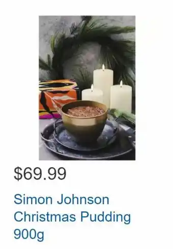 Simon Johnson Christmas Pudding 900g