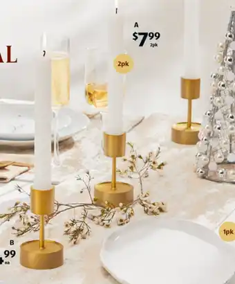ALDI Tall Pillar Candle 2pk offer