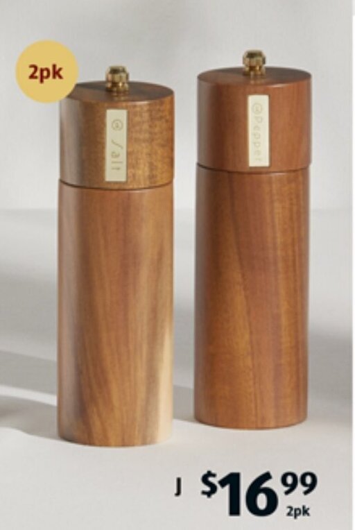 Salt And Pepper Mill Set offer at ALDI