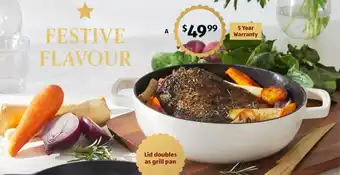 ALDI Cast Iron 2in1 Grill Pan And Dutch Oven offer