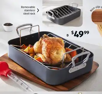 ALDI Hard Anodised Roaster With Rack offer