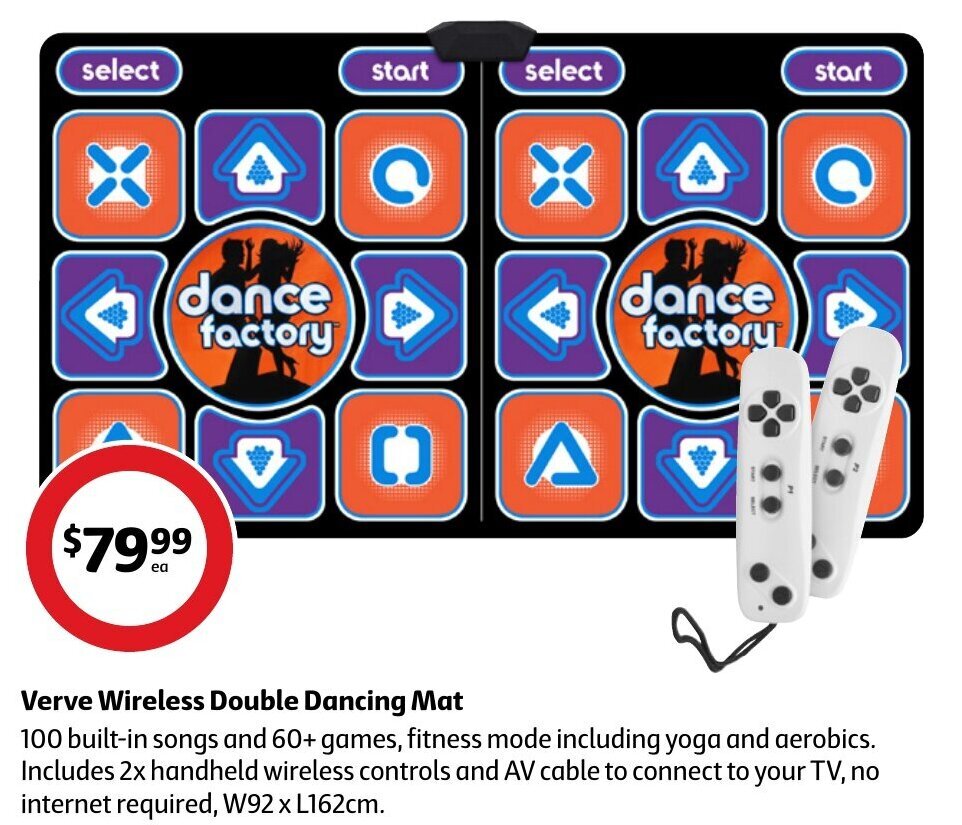 Verve Wireless Double Dancing Mat offer at Coles
