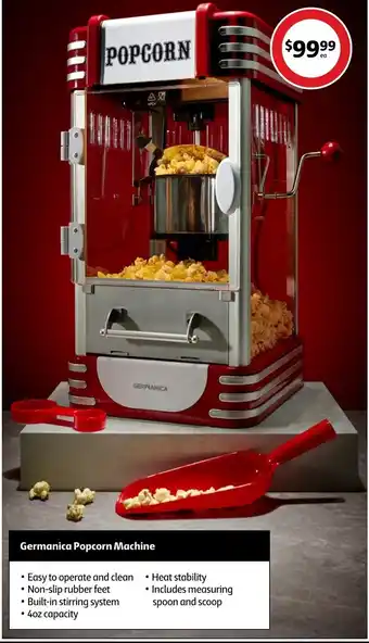 Coles Germanica Popcorn Machine offer