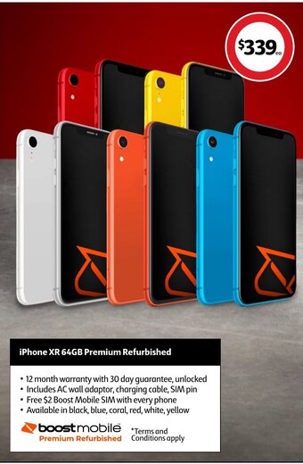Coles Iphone XR 64gb Premium Refurbished offer