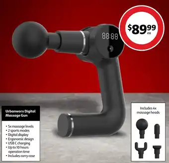 Coles Urbanworx Digital Massage Gun offer