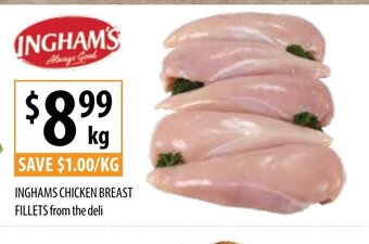 Supabarn Inghams Chicken Breast Fillets From The Deli offer