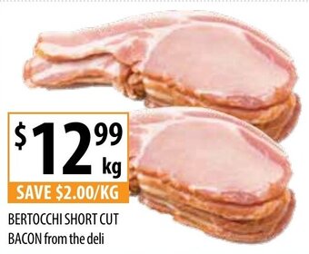 Supabarn Bertocchi Short Cut Bacon From The Deli offer