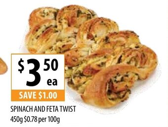 Spinach And Feta Twist