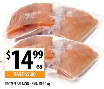 Supabarn Frozen Salmon Skin Off offer