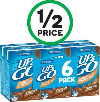 Woolworths Sanitarium Up & Go or Up & Go Energize 6 x 250ml offer