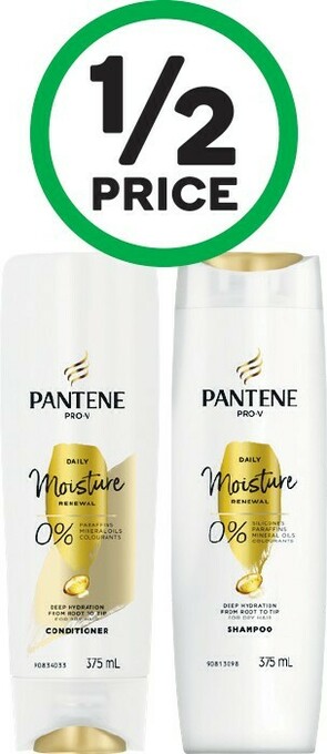 Woolworths Pantene Shampoo or Conditioner 375ml offer