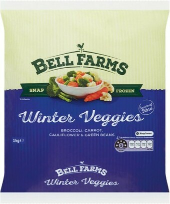 Woolworths Bell Farms Winter Veggies 1 kg – From the Freezer offer
